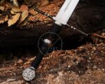 Medieval Battle Ready Sword With Scabbard